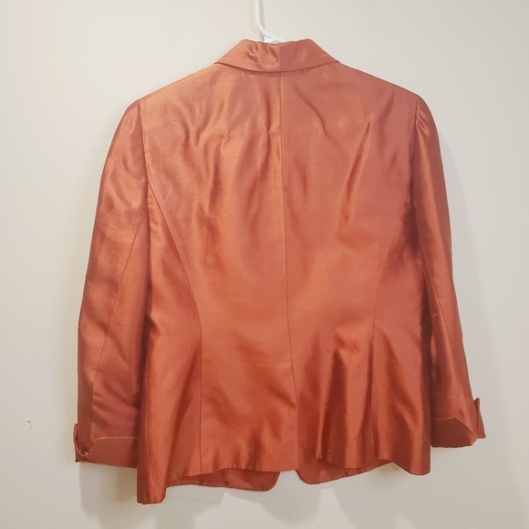 Anne Klein 100% silk blazer size 10 - Picture 8 of 12